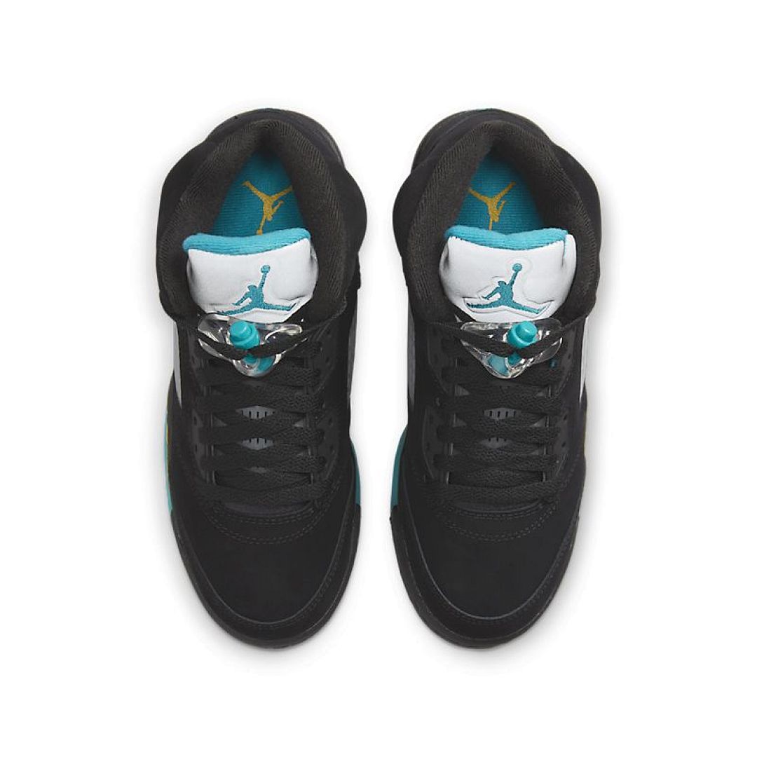 jordan air jordan 5 retro - Negro Cyan Amarillo