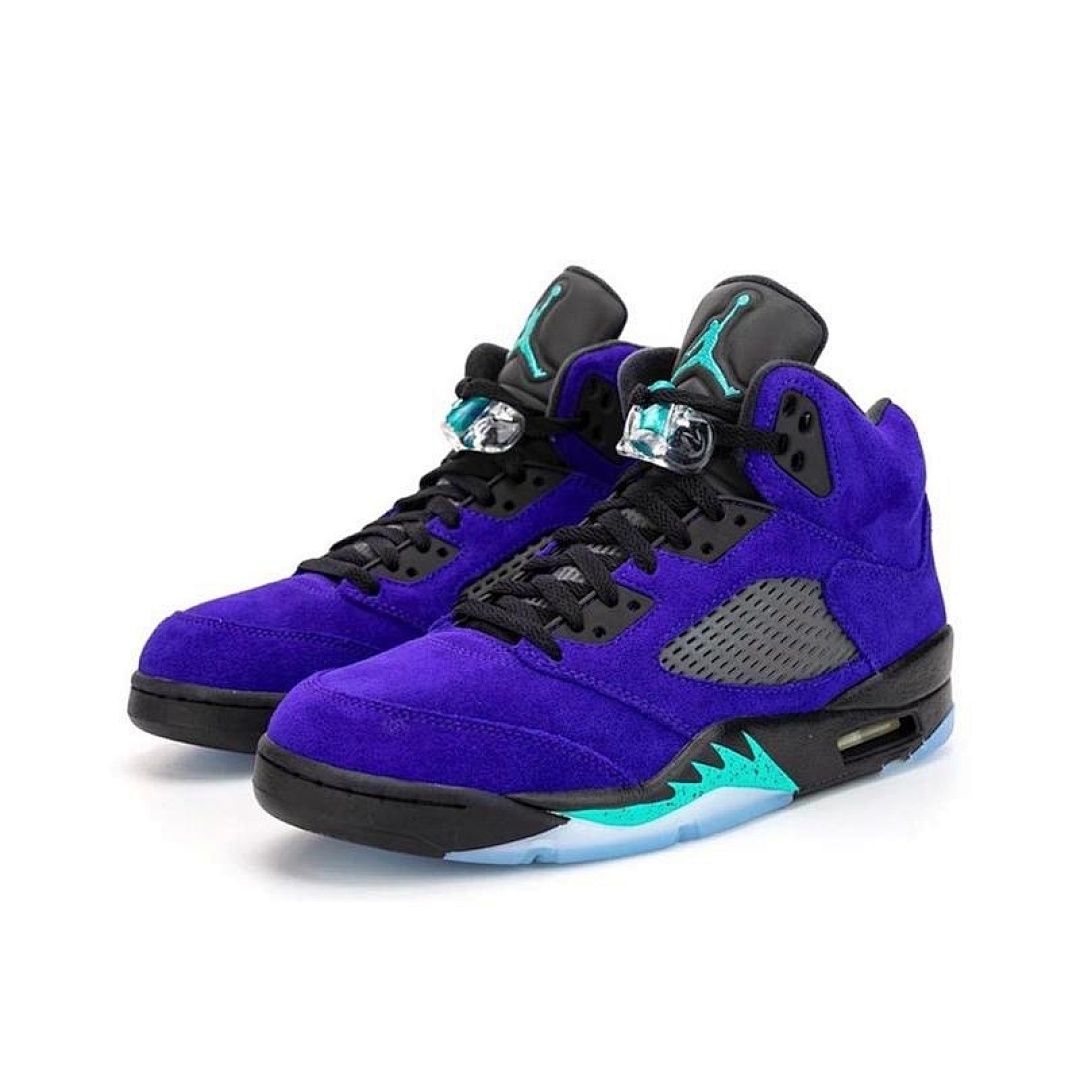 jordan air jordan 5 retro - Morado Negro Cyan
