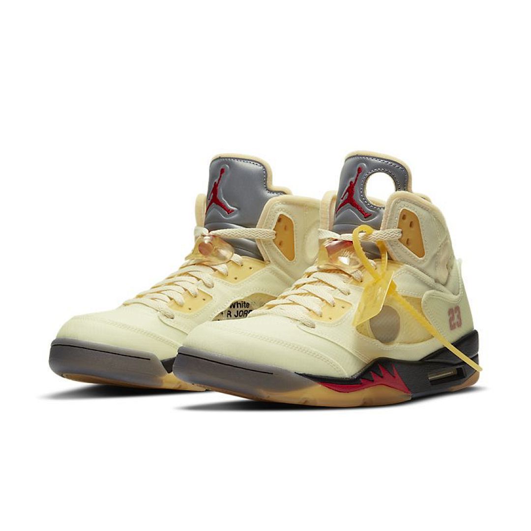 jordan air jordan 5 retro - Vainilla Negro Amarillo