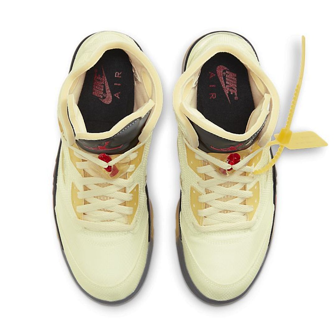 jordan air jordan 5 retro - Vainilla Negro Amarillo
