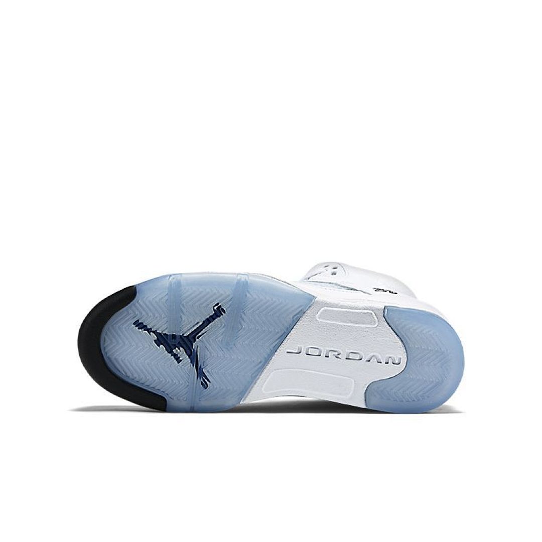 jordan air jordan 5 retro - Blanco Celeste Azul