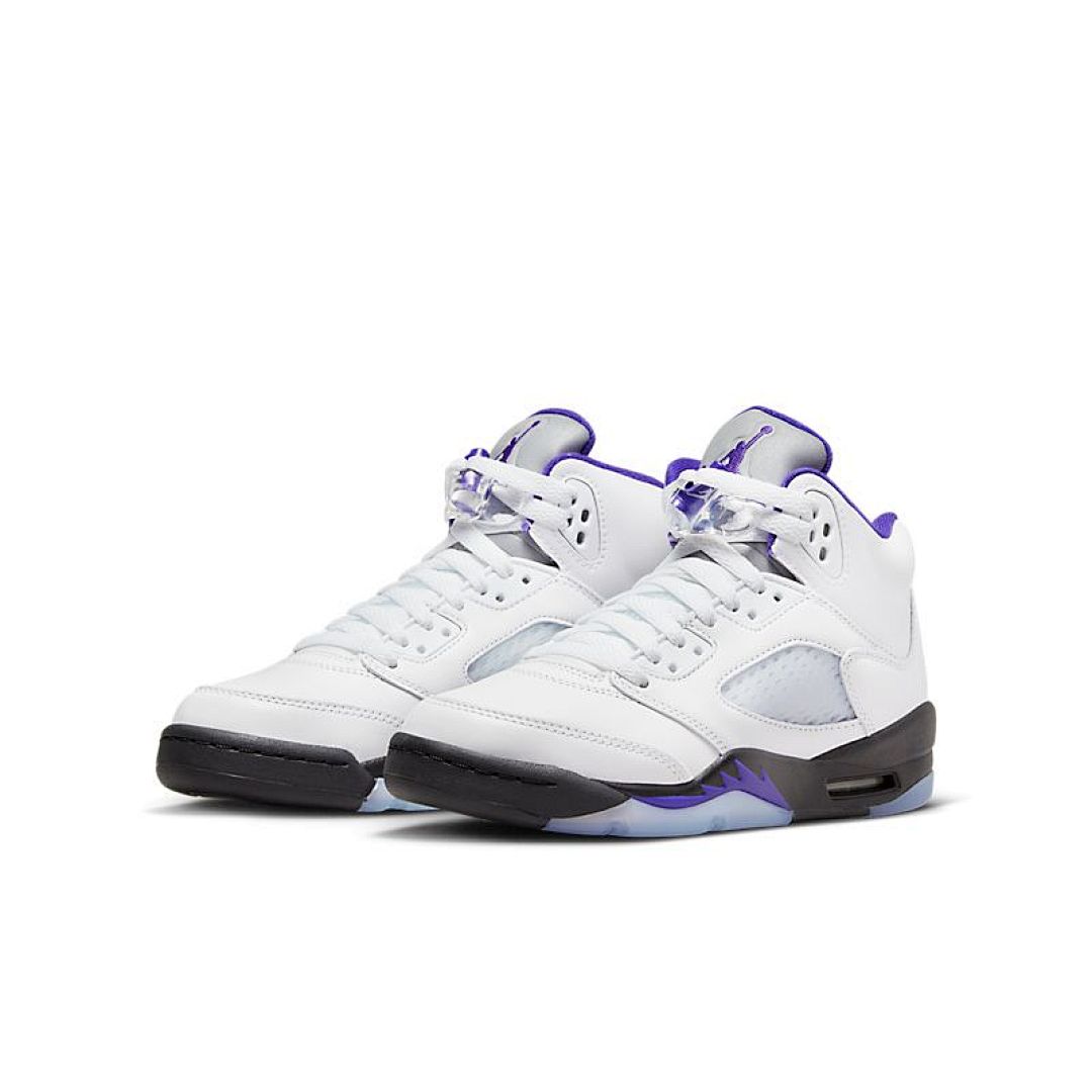 jordan air jordan 5 retro - Blanco Morado Negro