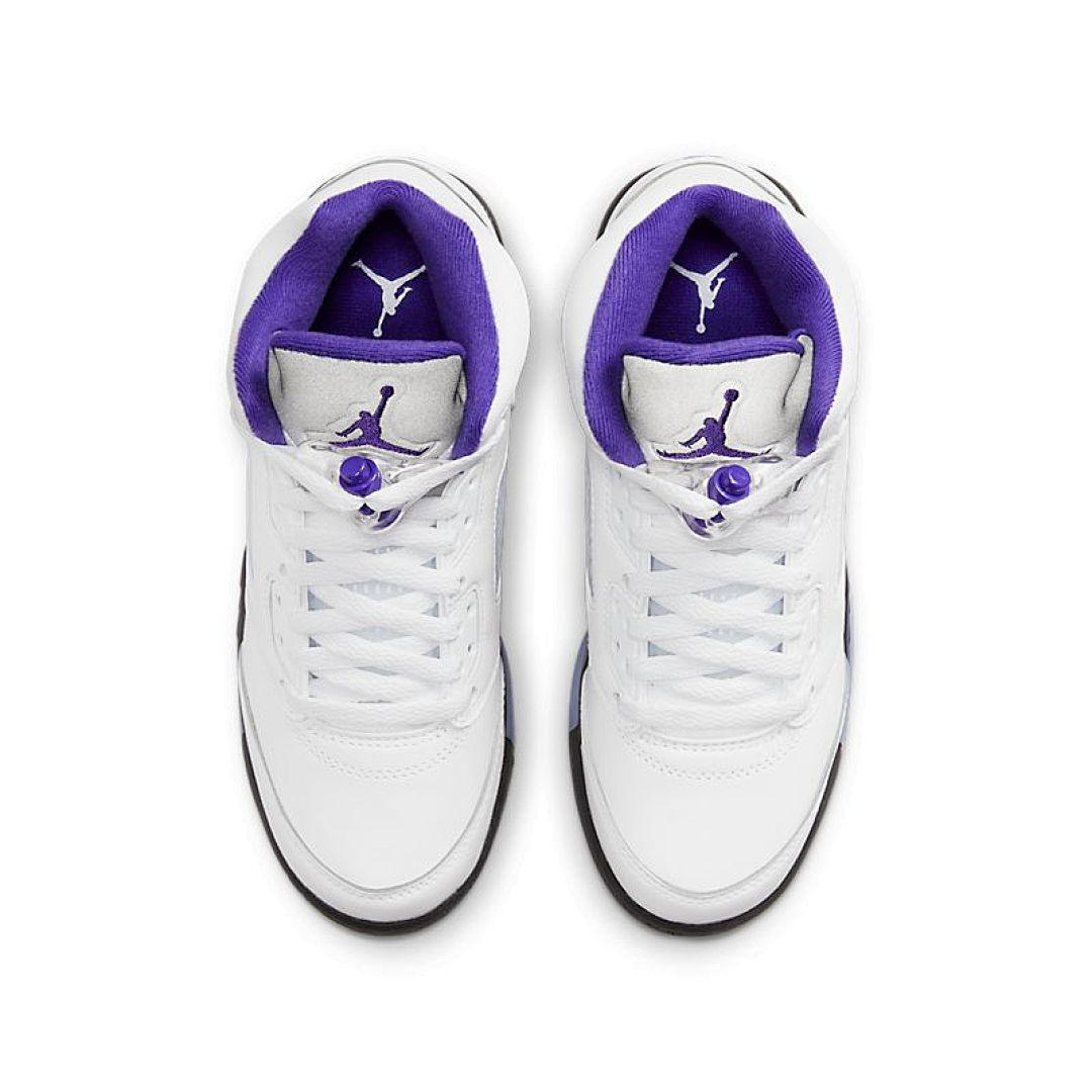 jordan air jordan 5 retro - Blanco Morado Negro