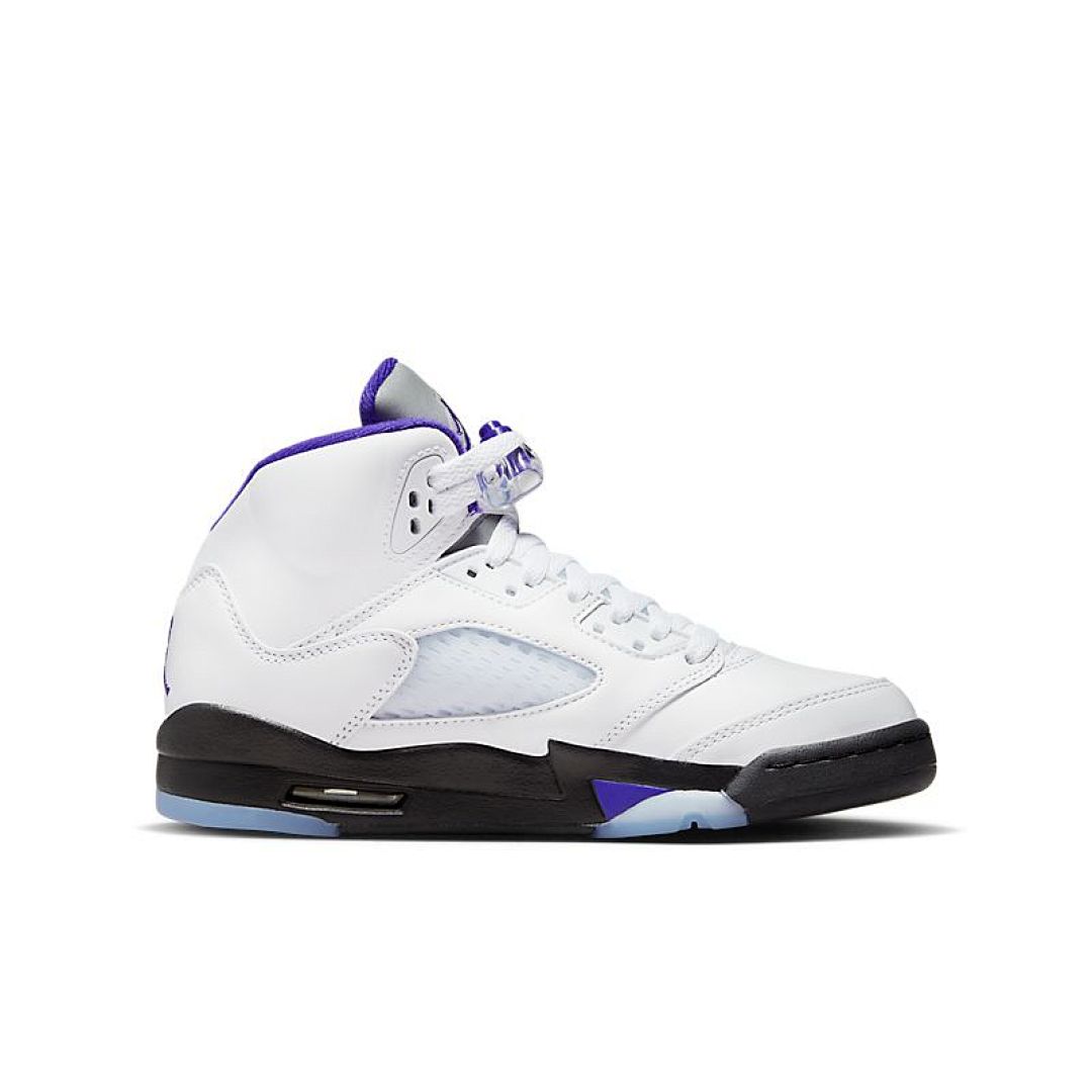 jordan air jordan 5 retro - Blanco Morado Negro