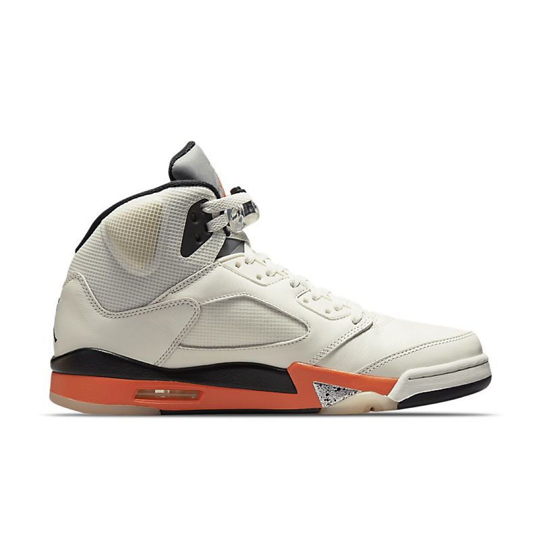jordan air jordan 5 retro - Blanco Naranjo Negro